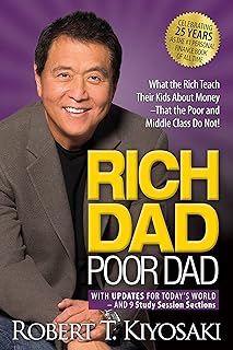 Cover of Rich Dad Poor Dad by Robert T. Kiyosaki (20th Anniversary edition).