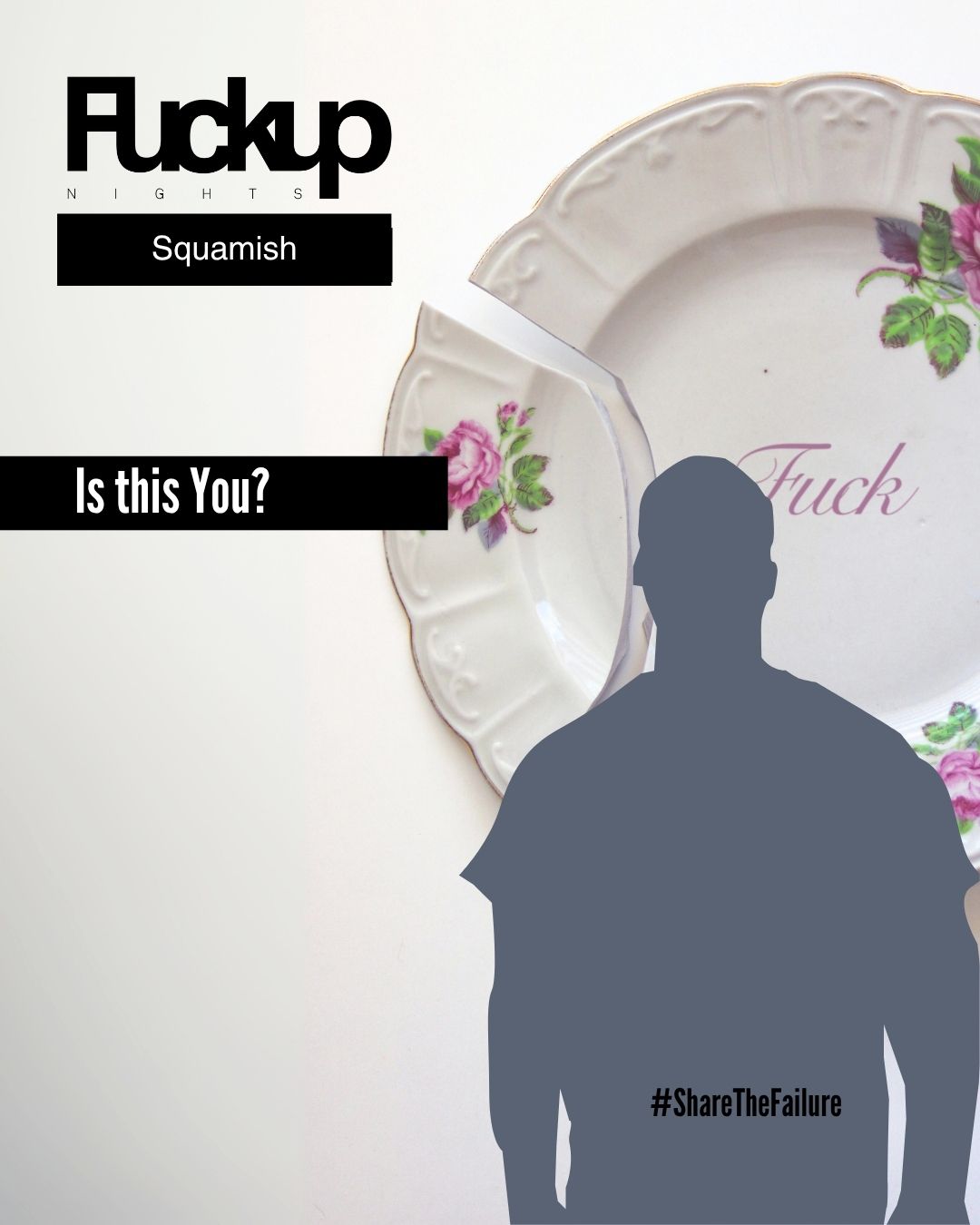 FuckUp Nights Speaker broken dish